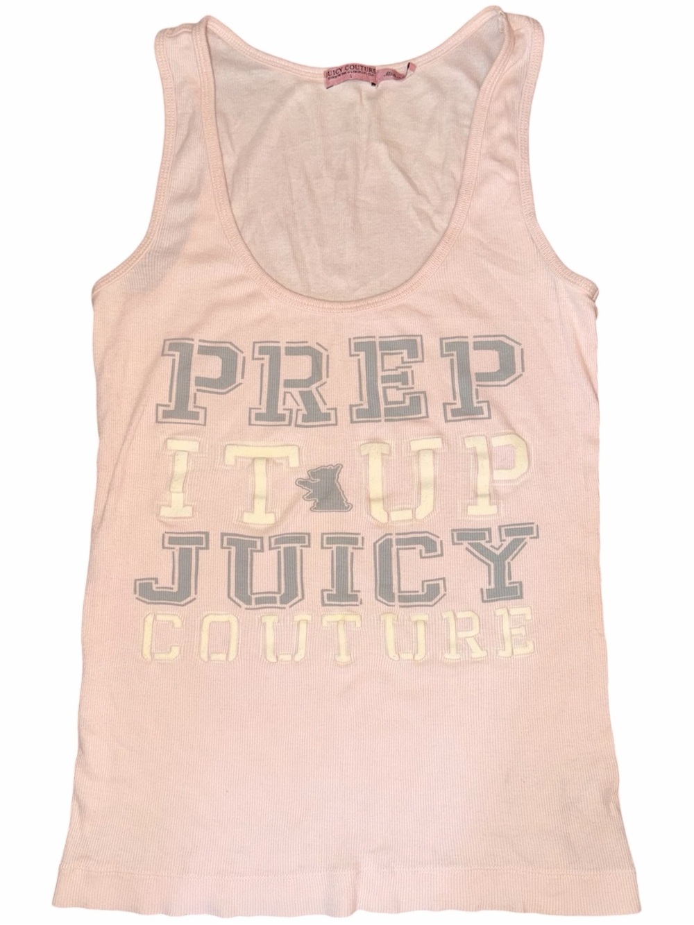Y2K Juicy Couture “Prep It Up” Baby Pink Tank Top